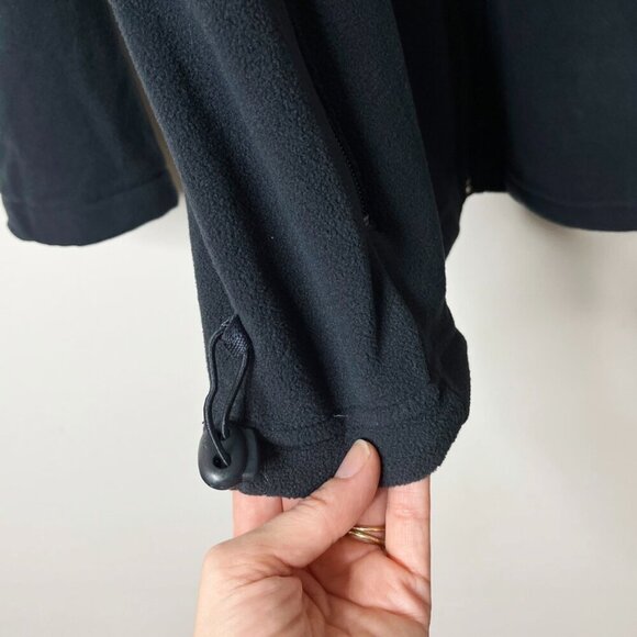 Vision Sports Men's Fleece Jacket Sz L Black Full Zip Up Mock Neck Long Sleeve - Picture 4 of 7
